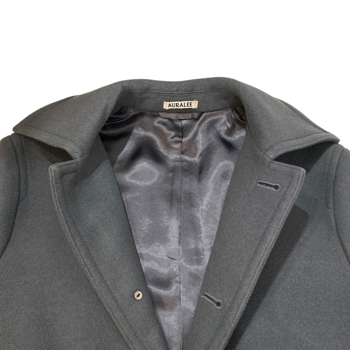 DOUBLE CLOTH LIGHT MELTON HALF COATウールコートA21AC04LM