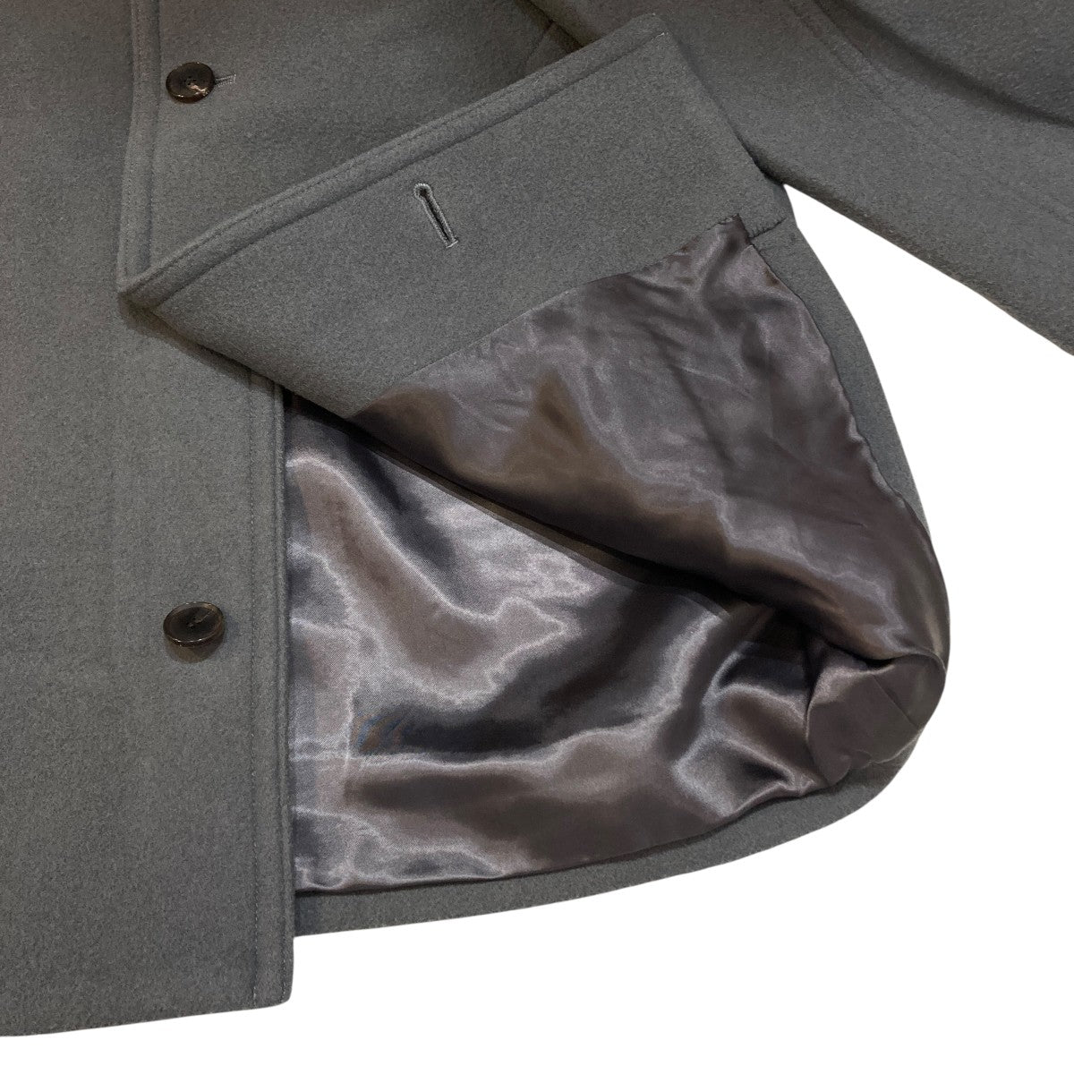 DOUBLE CLOTH LIGHT MELTON HALF COATウールコートA21AC04LM