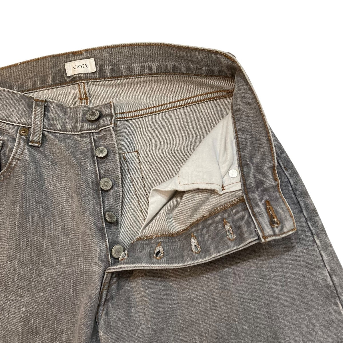 CIOTA 本藍スビンコットン 13．5oz ストレートデニムパンツ PTM-1STB 古着・中古-3枚目のアイテム画像