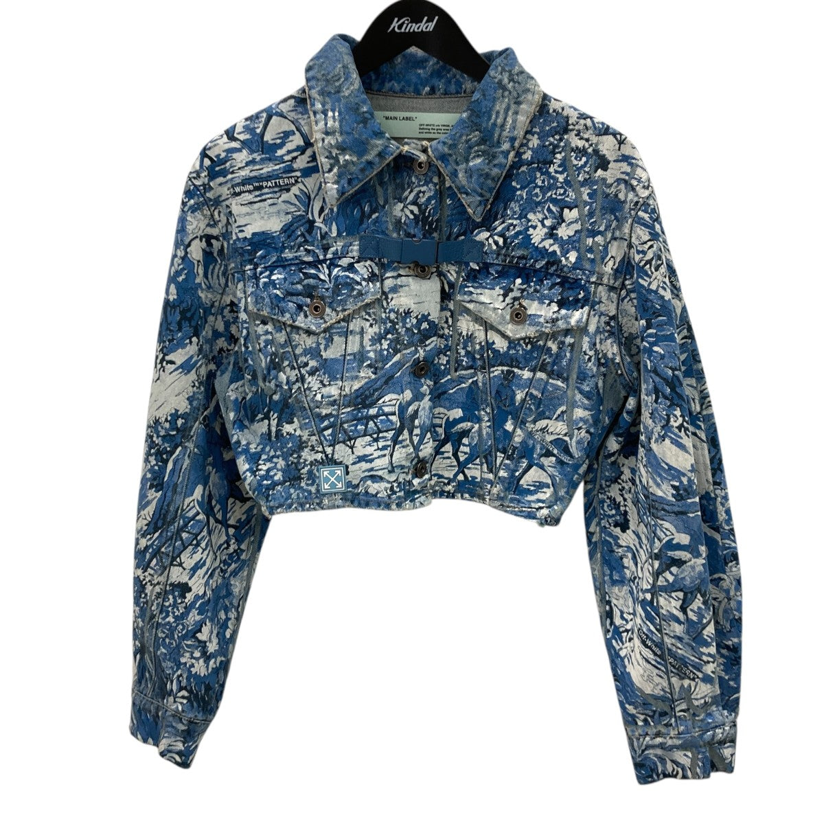 Tapestry Crop Denim JacketデニムジャケットOWYE007F18386067