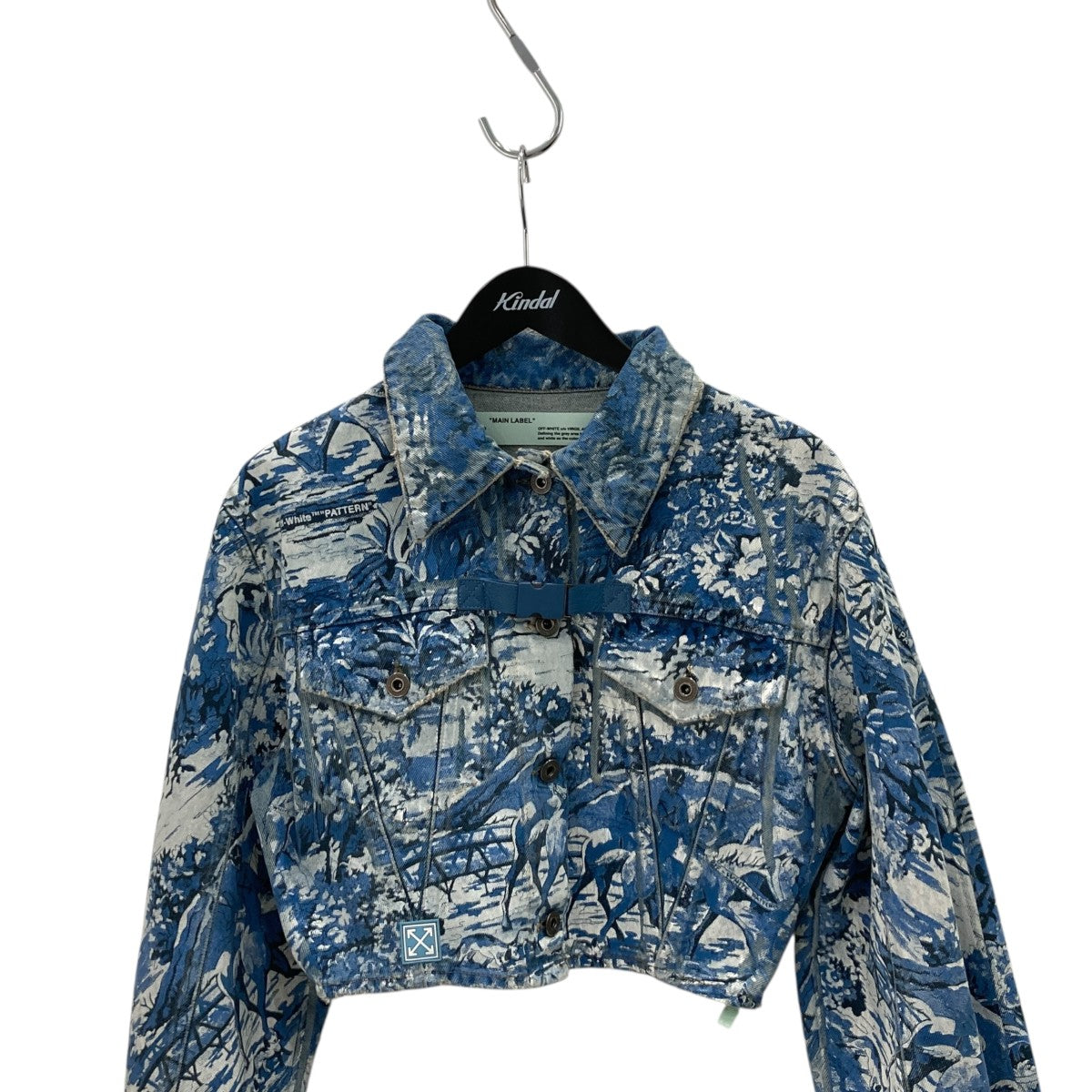 Tapestry Crop Denim JacketデニムジャケットOWYE007F18386067