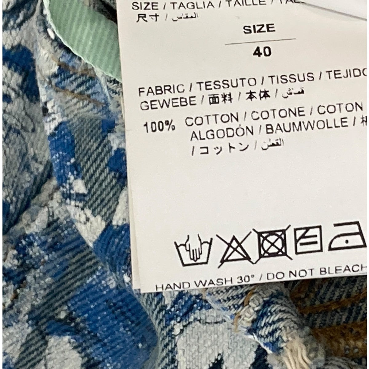 Tapestry Crop Denim JacketデニムジャケットOWYE007F18386067