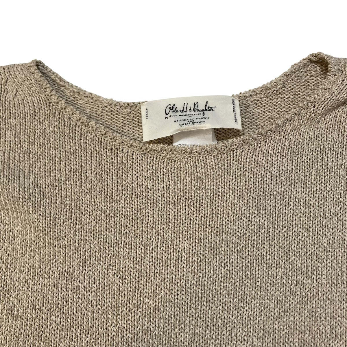 olde h ＆ daughter SILK COTTON P Oニット04132 古着・中古-3枚目のアイテム画像