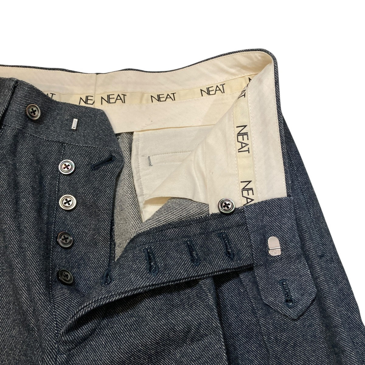 NEAT NAVY メンズスラックス NEAT(ニート) スラックス ネイビー サイズ 44｜【公式】カインドオル