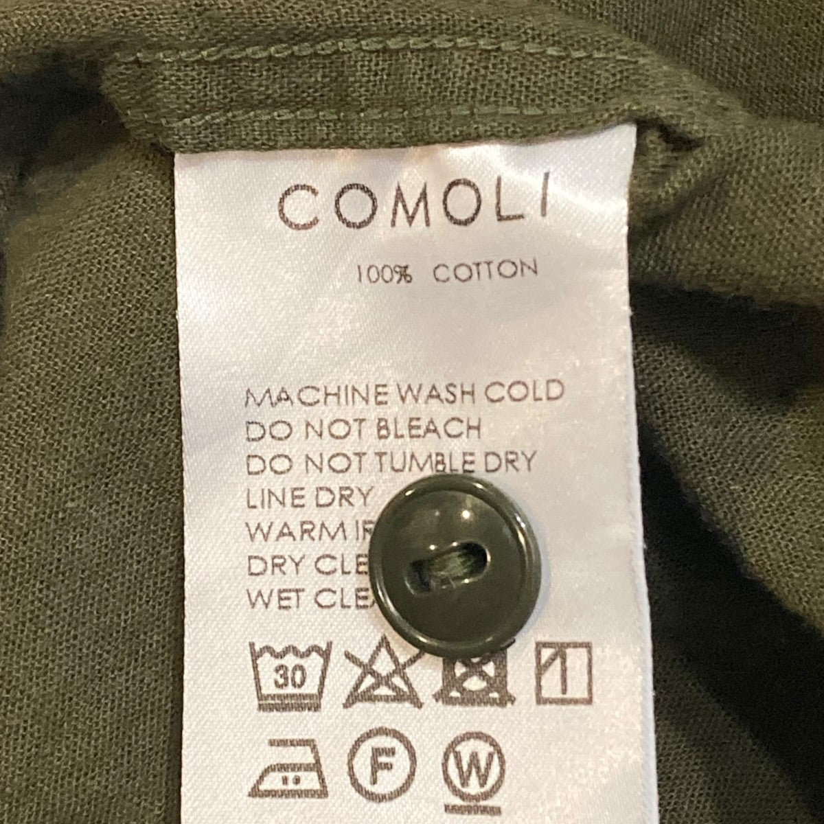 COMOLI ベタシャン CPOシャツ長袖シャツT01-02011 古着・中古-8枚目のアイテム画像