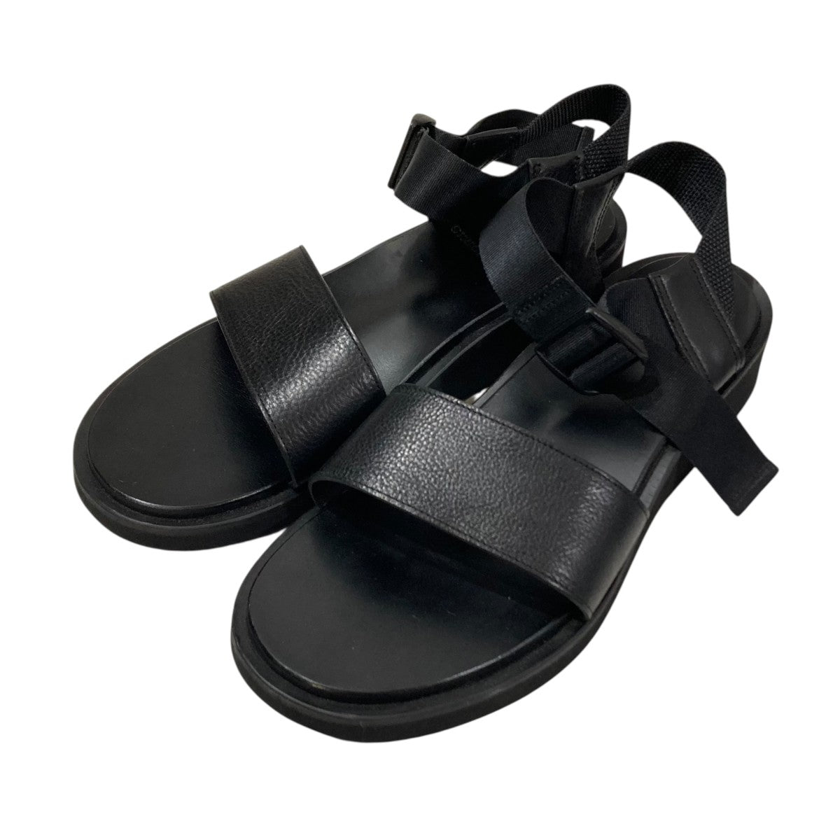 FOOTWORKS Sandals with Velcro Straps (wide belt) in Smooth LeatherサンダルF01-0005-M 古着・中古-1枚目のアイテム画像