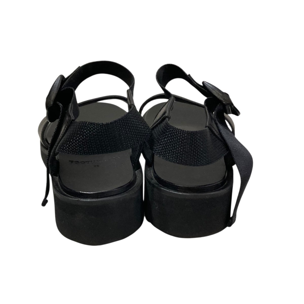 FOOTWORKS Sandals with Velcro Straps (wide belt) in Smooth LeatherサンダルF01-0005-M 古着・中古-3枚目のアイテム画像
