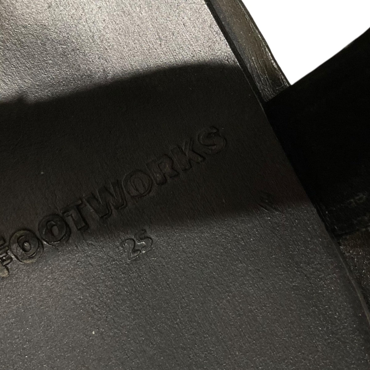 FOOTWORKS Sandals with Velcro Straps (wide belt) in Smooth LeatherサンダルF01-0005-M 古着・中古-9枚目のアイテム画像