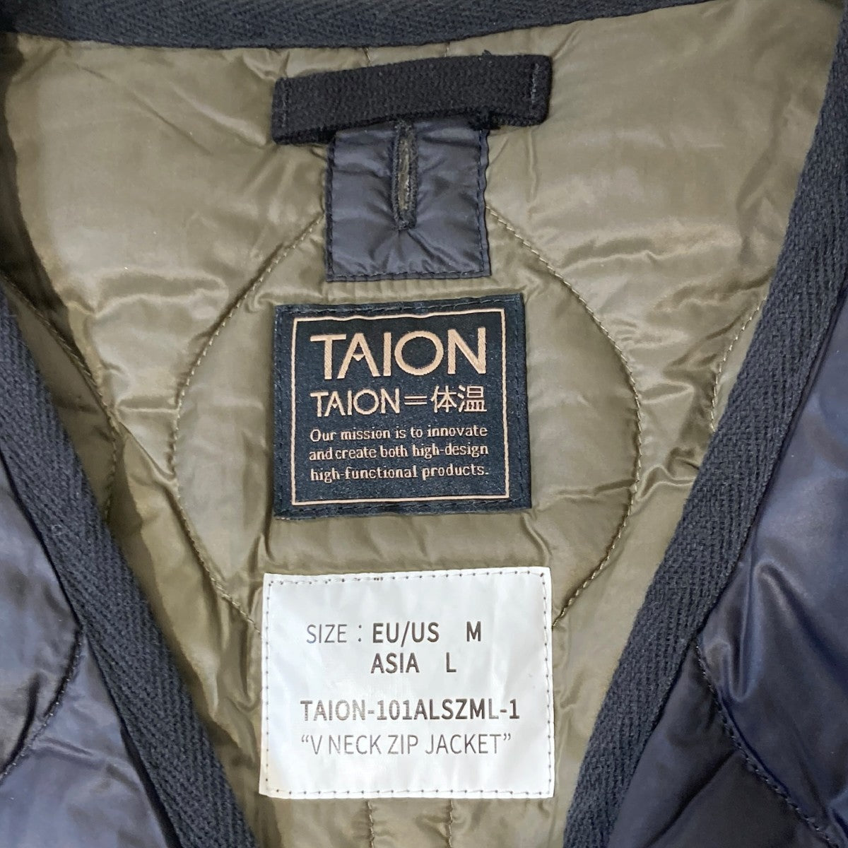 TAION 無地TAION-101ALSZML-1 古着・中古-4枚目のアイテム画像