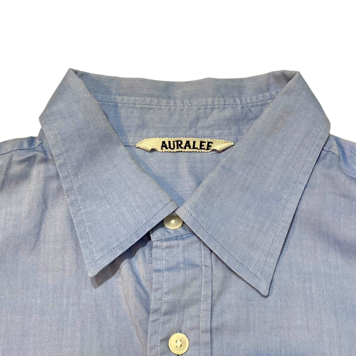 AURALEE FINX OX CHAMBRAY SHIRTS長袖シャツA22AS01FO 古着・中古-3枚目のアイテム画像