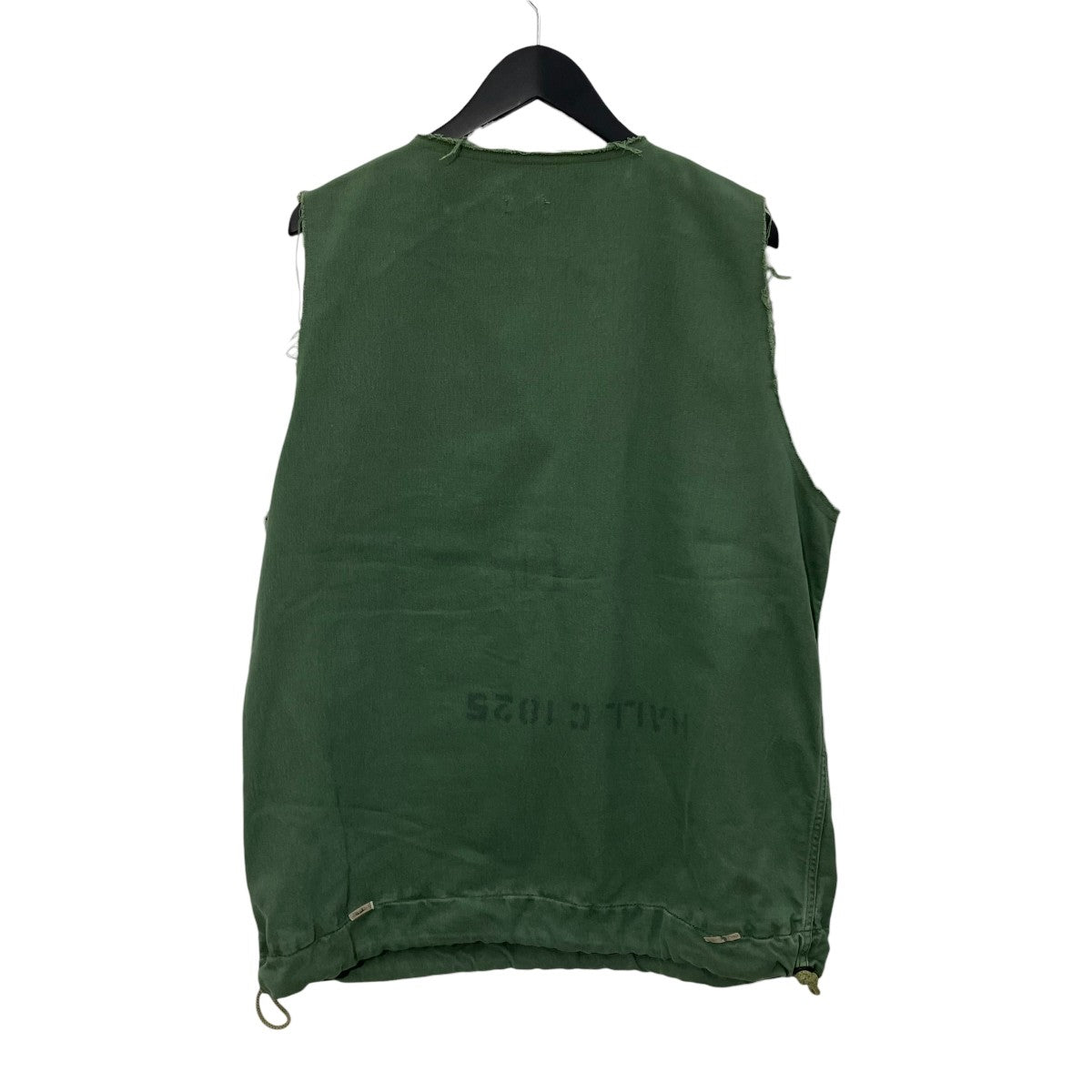 OLD PARK LAUNDRY VEST RIDERSジップベスト 古着・中古-2枚目のアイテム画像