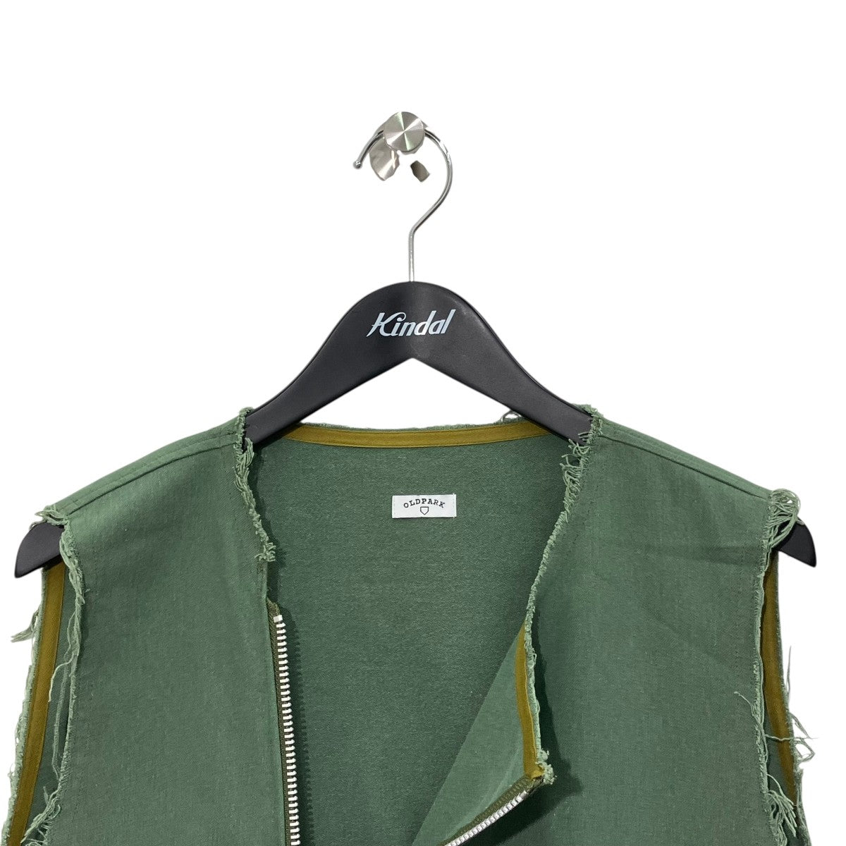 OLD PARK LAUNDRY VEST RIDERSジップベスト 古着・中古-3枚目のアイテム画像