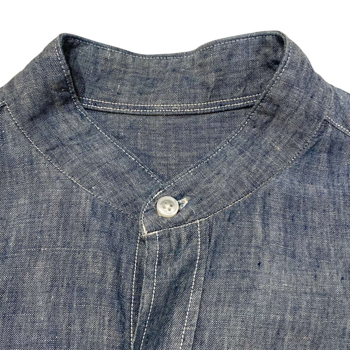 Linen Chambray Shirtバンドカラーシャツ19SSCA0152