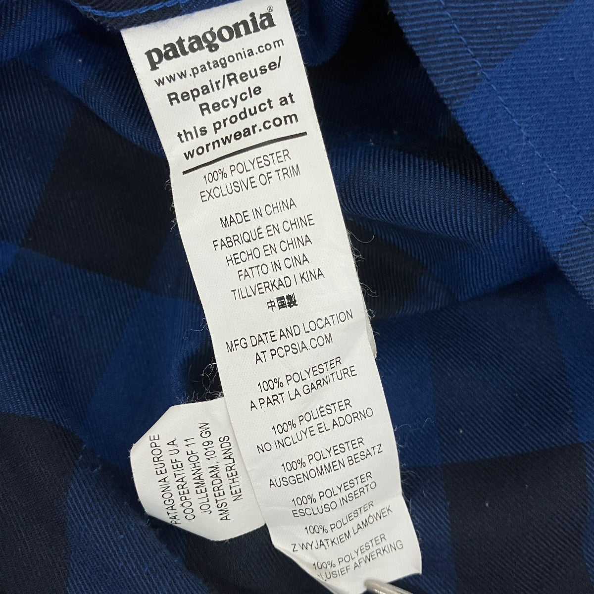 Patagonia チェック長袖シャツ41605FA21 古着・中古-6枚目のアイテム画像