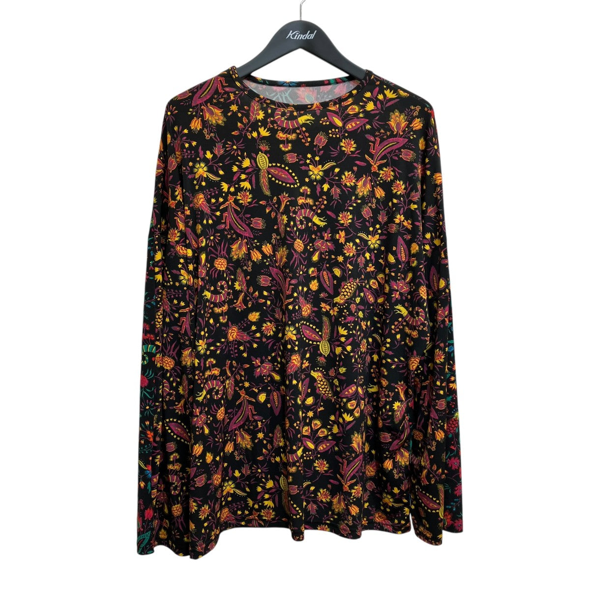 FLOWER PRINT PE JERSEY PANEL T長袖カットソーYLT46931