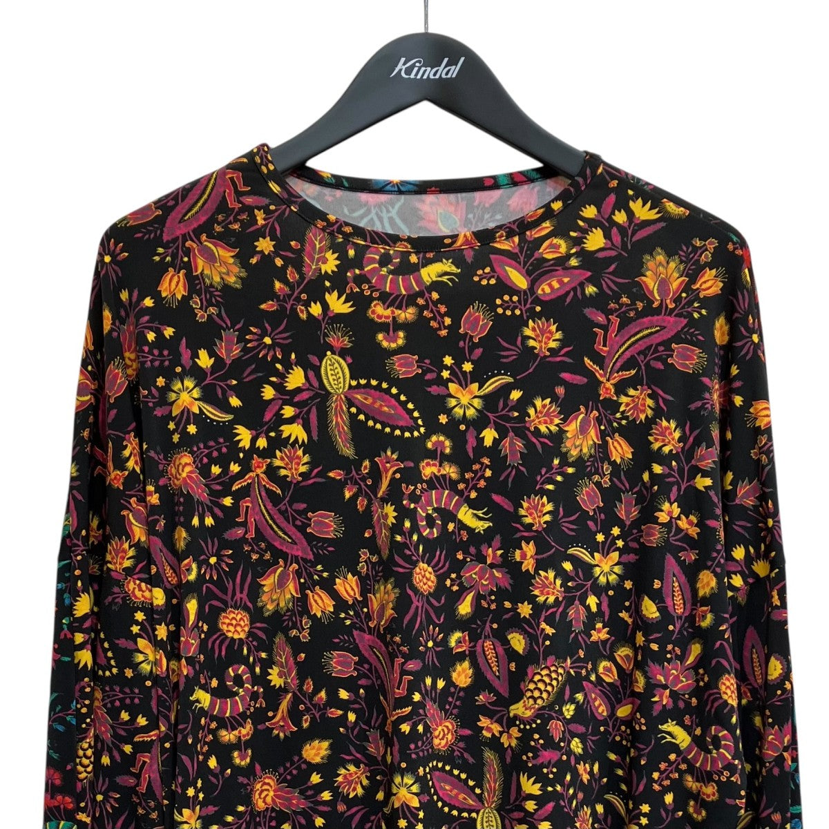 FLOWER PRINT PE JERSEY PANEL T長袖カットソーYLT46931