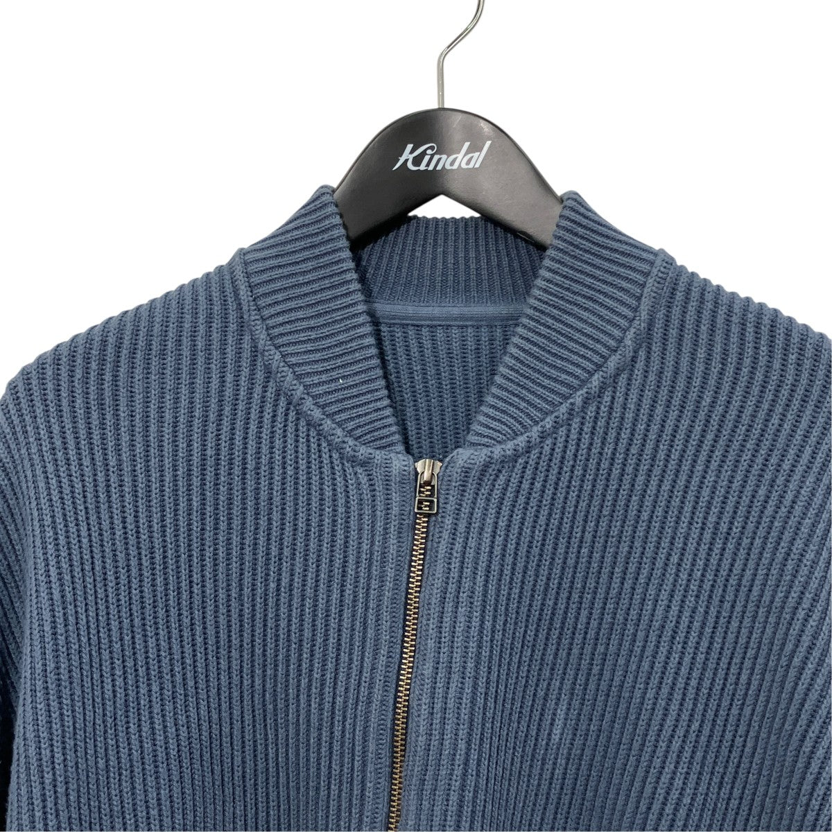 crepuscule rib stitch zip cardiganニットジャケット1903-011 古着・中古-3枚目のアイテム画像