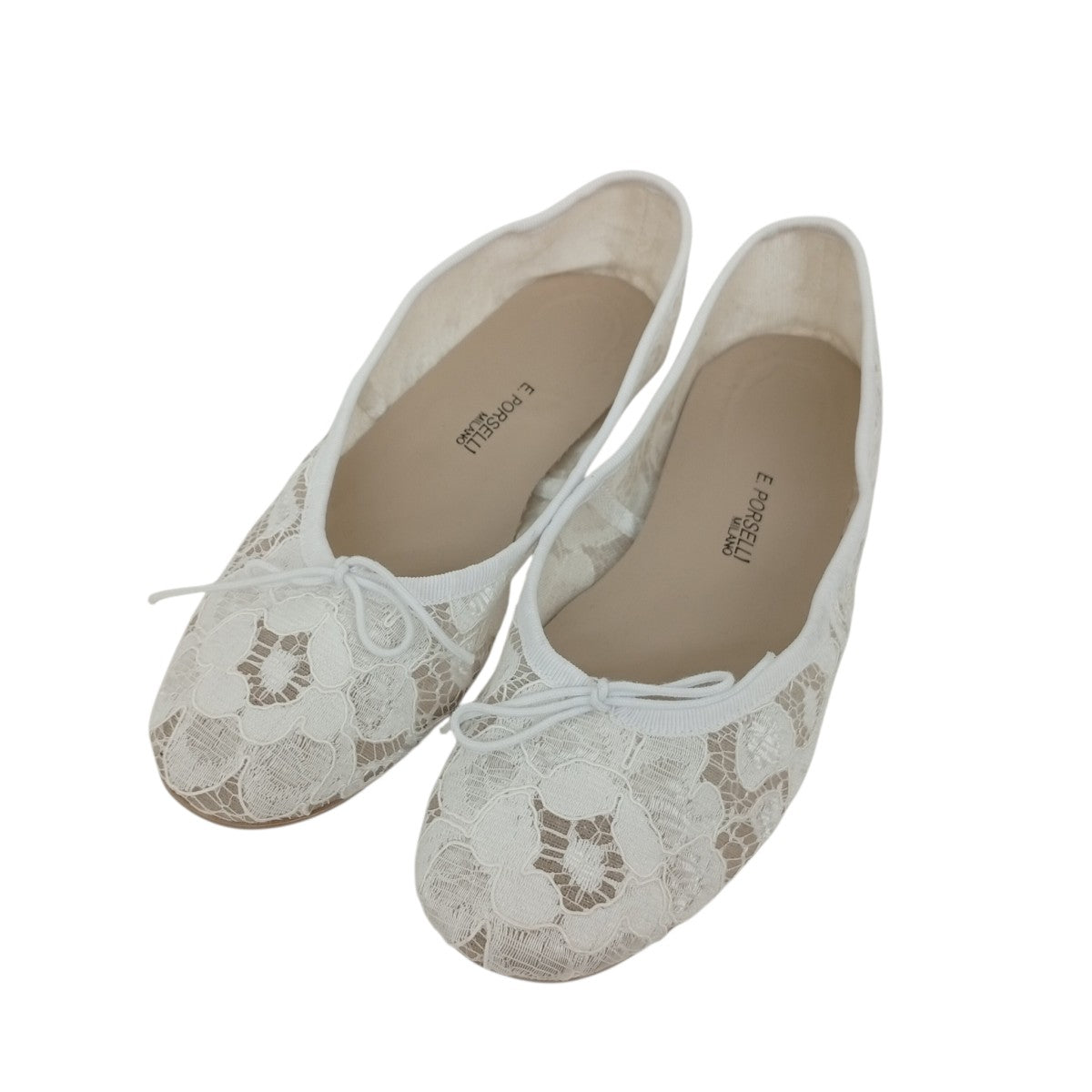E．PORSELLI 24SSレースバレエシューズ 古着・中古-1枚目のアイテム画像