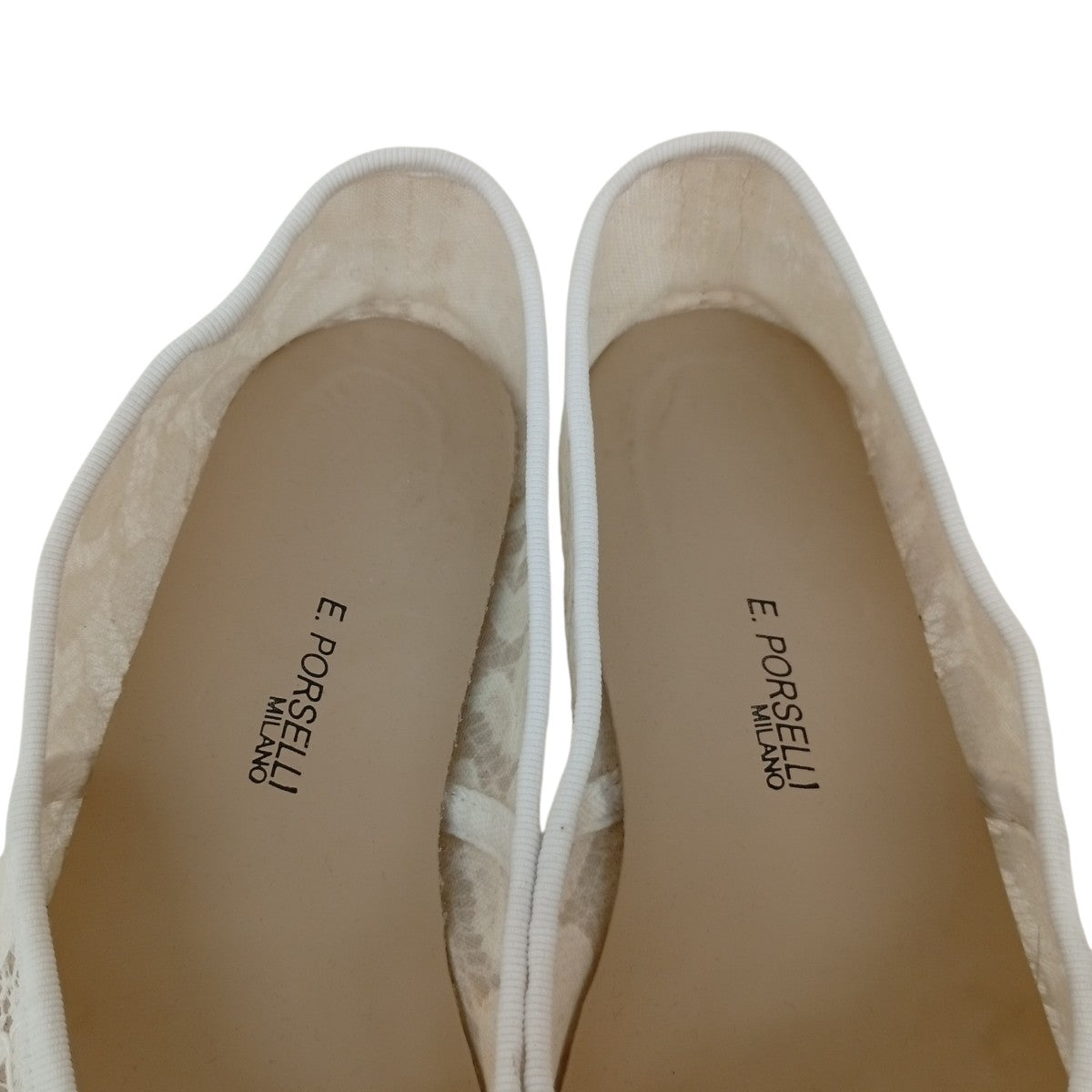 E．PORSELLI 24SSレースバレエシューズ 古着・中古-3枚目のアイテム画像
