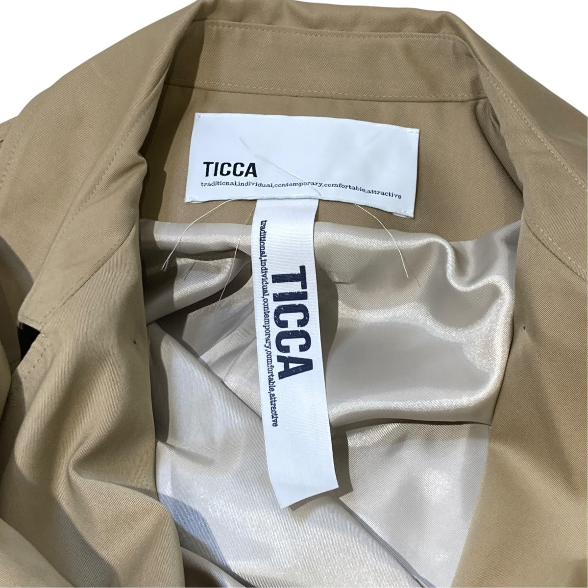 TICCA HPS別注トレンチテントコートTBDS-291 古着・中古-6枚目のアイテム画像