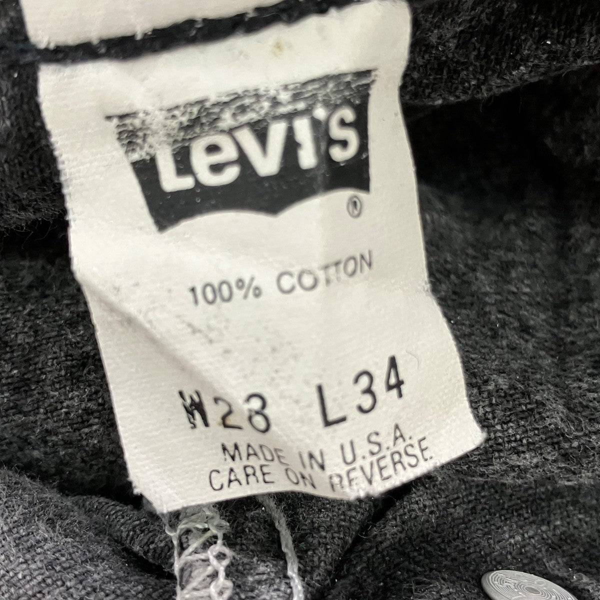LEVI’S ブラックデニムパンツ40661-4159 古着・中古-7枚目のアイテム画像