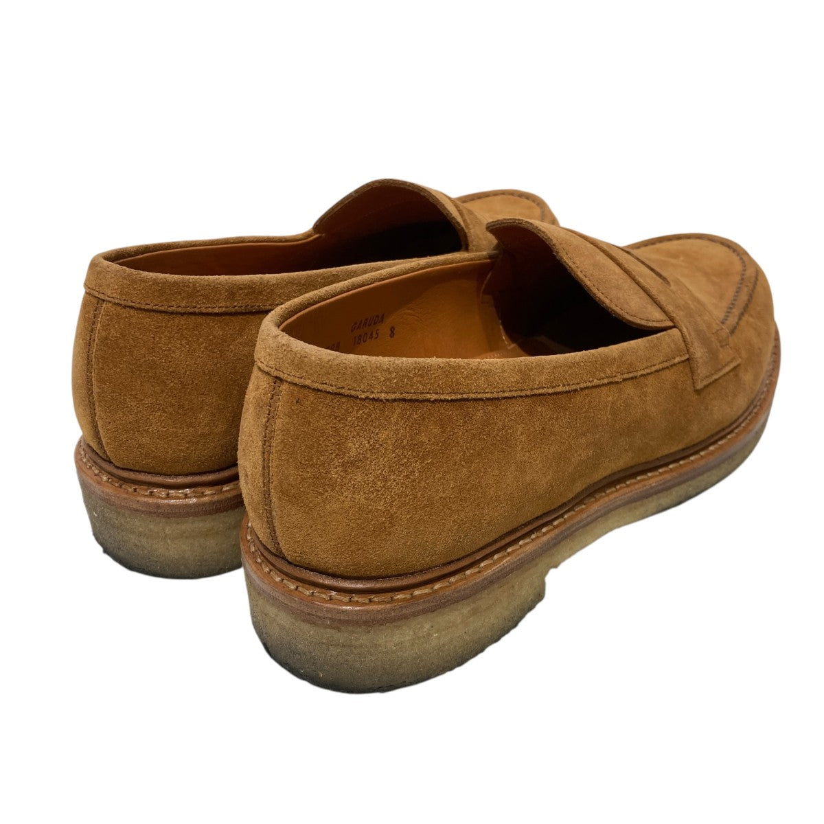Bespoke Tobacco suede crepe sole loafersローファー