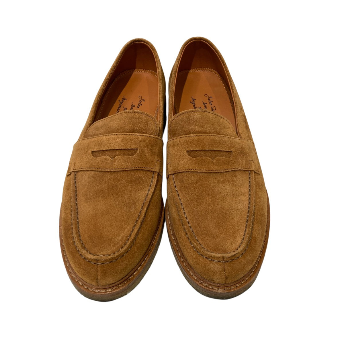 Jalan Sriwijaya×BOYS MARKET Bespoke Tobacco suede crepe sole loafersローファー 古着・中古-4枚目のアイテム画像