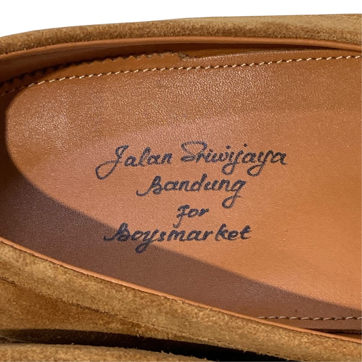 Jalan Sriwijaya×BOYS MARKET Bespoke Tobacco suede crepe sole loafersローファー 古着・中古-5枚目のアイテム画像