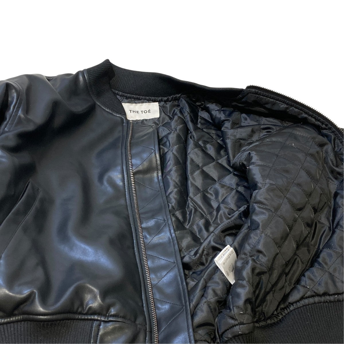 フェイクレザーボンバージャケットレザージャケットTT24502122