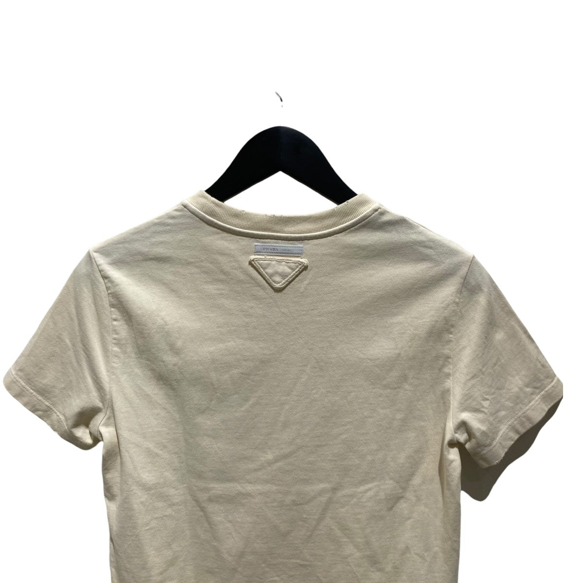 PRADA(プラダ) ダメージ加工半袖Tシャツ3548B 3548B アイボリー サイズ