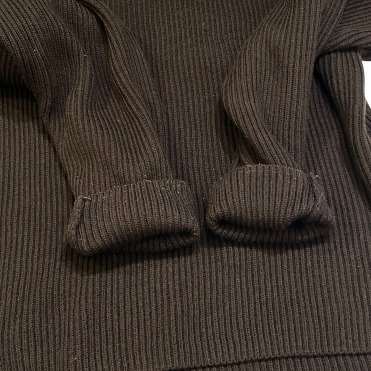 SUPER FINE WOOL RIB KNIT BIG P OニットA8AP02RK