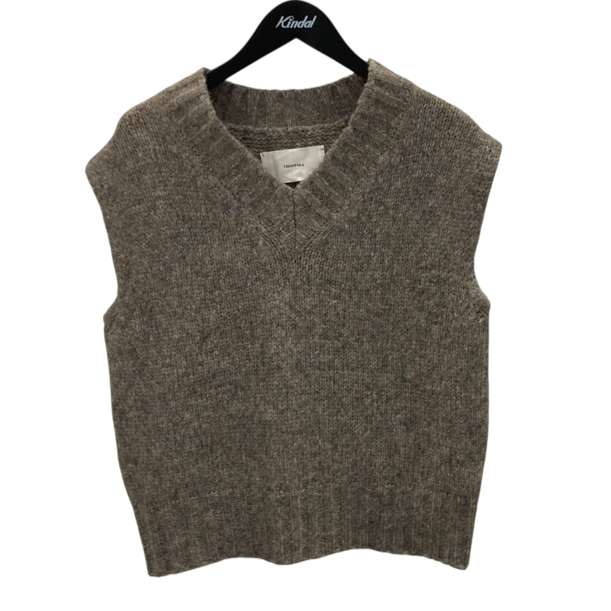 Mottle Yarn Knit Vestニットベスト12320516