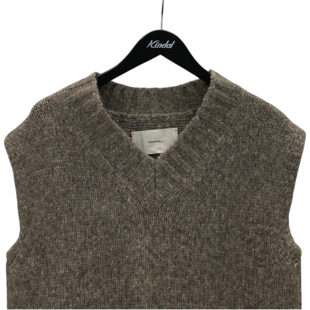 Mottle Yarn Knit Vestニットベスト12320516