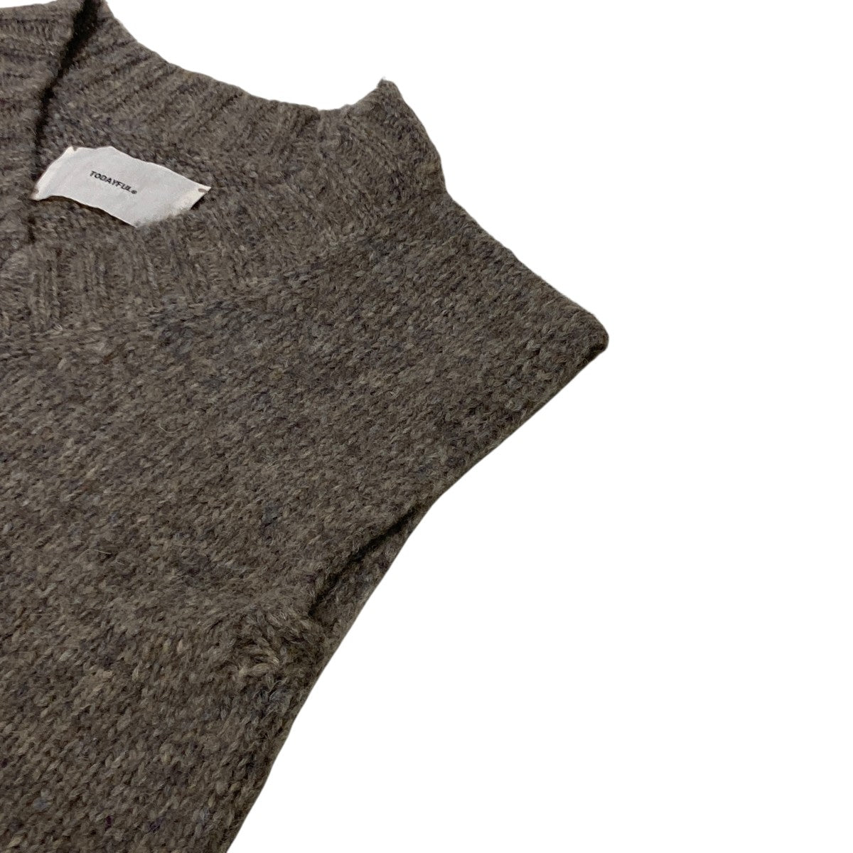 Mottle Yarn Knit Vestニットベスト12320516