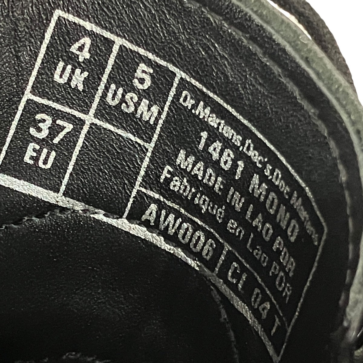 Dr．Martens MONO3ホールシューズ1461 古着・中古-9枚目のアイテム画像