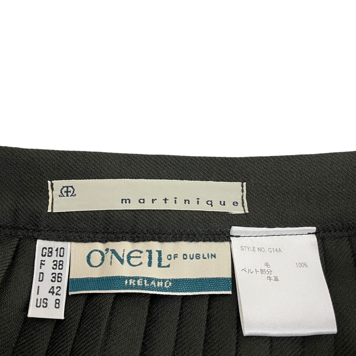 O’NEIL OF DUBLIN martiniqueチェックスカートC14A 古着・中古-5枚目のアイテム画像