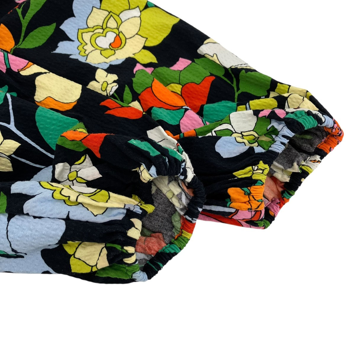 Floral Print Flared Dress長袖ワンピース