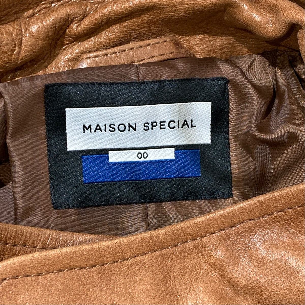 MAISON SPECIAL プライムオーバーショートモッズレザーブルゾンレザージャケット11211211208 古着・中古-6枚目のアイテム画像