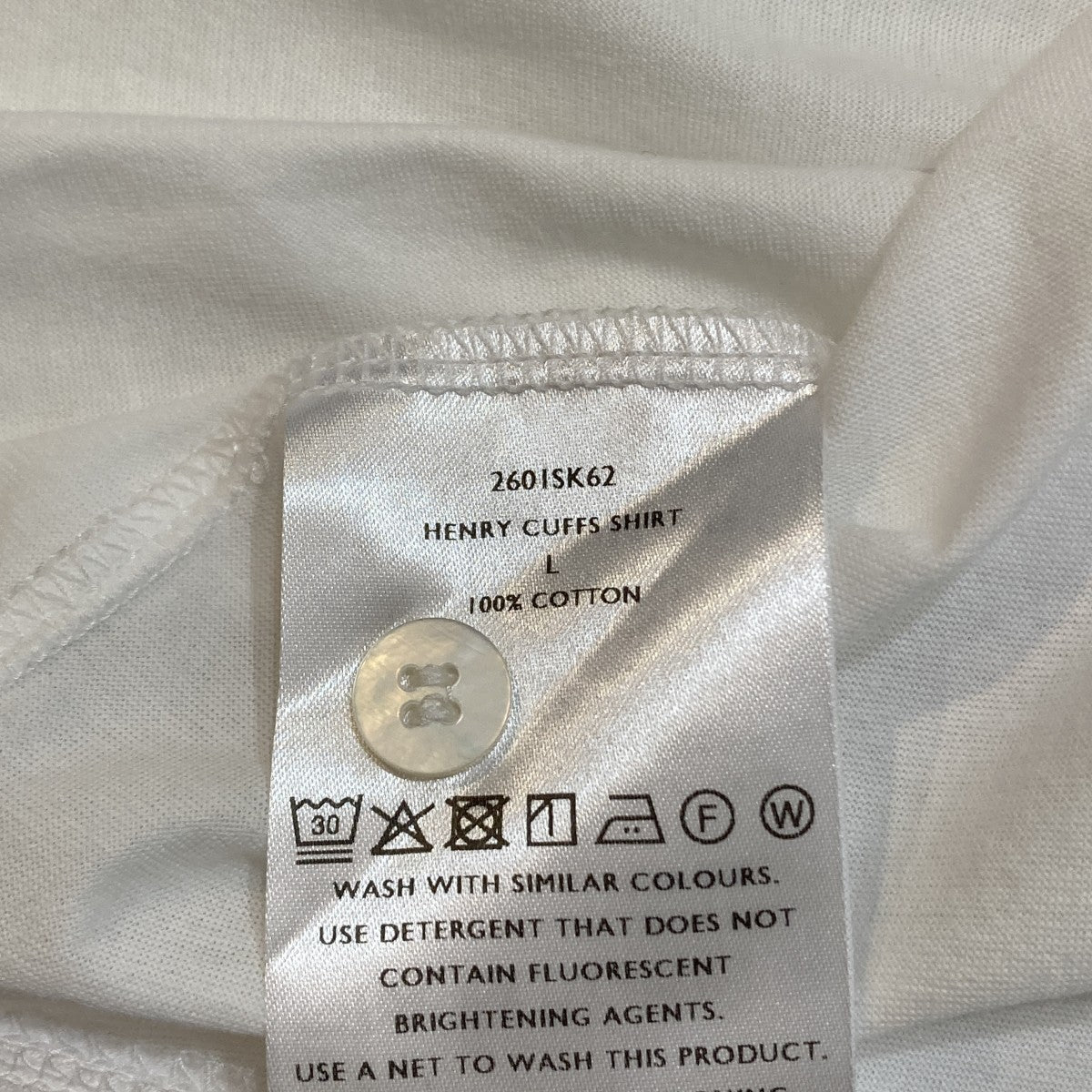 HENRY CUFFS SHIRT長袖シャツ2601SK62