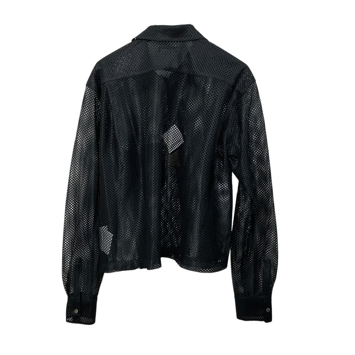 26SSMESH ZIP CROPPED SHIRT長袖メッシュシャツPQ-B024 AD2025