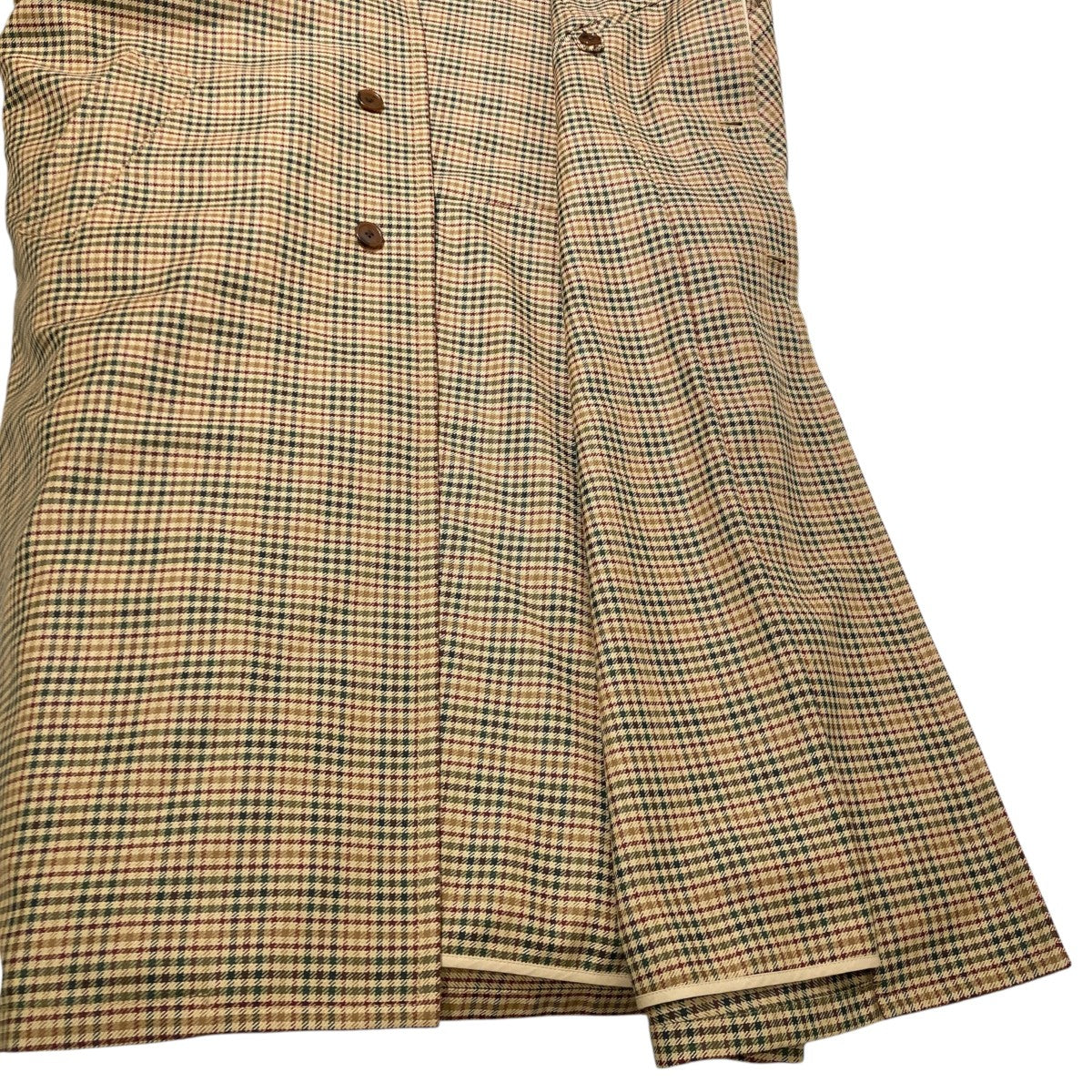 Checked trench coatステンカラーコートFD65MA0329GH