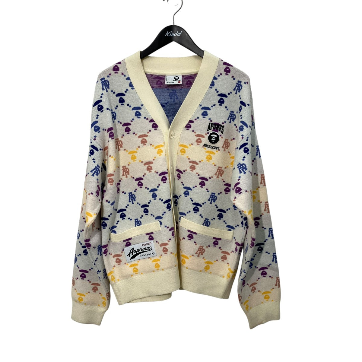 AAPE BY A BATHING APE ニットカーディガンAAPKNMB374XXP 古着・中古-1枚目のアイテム画像