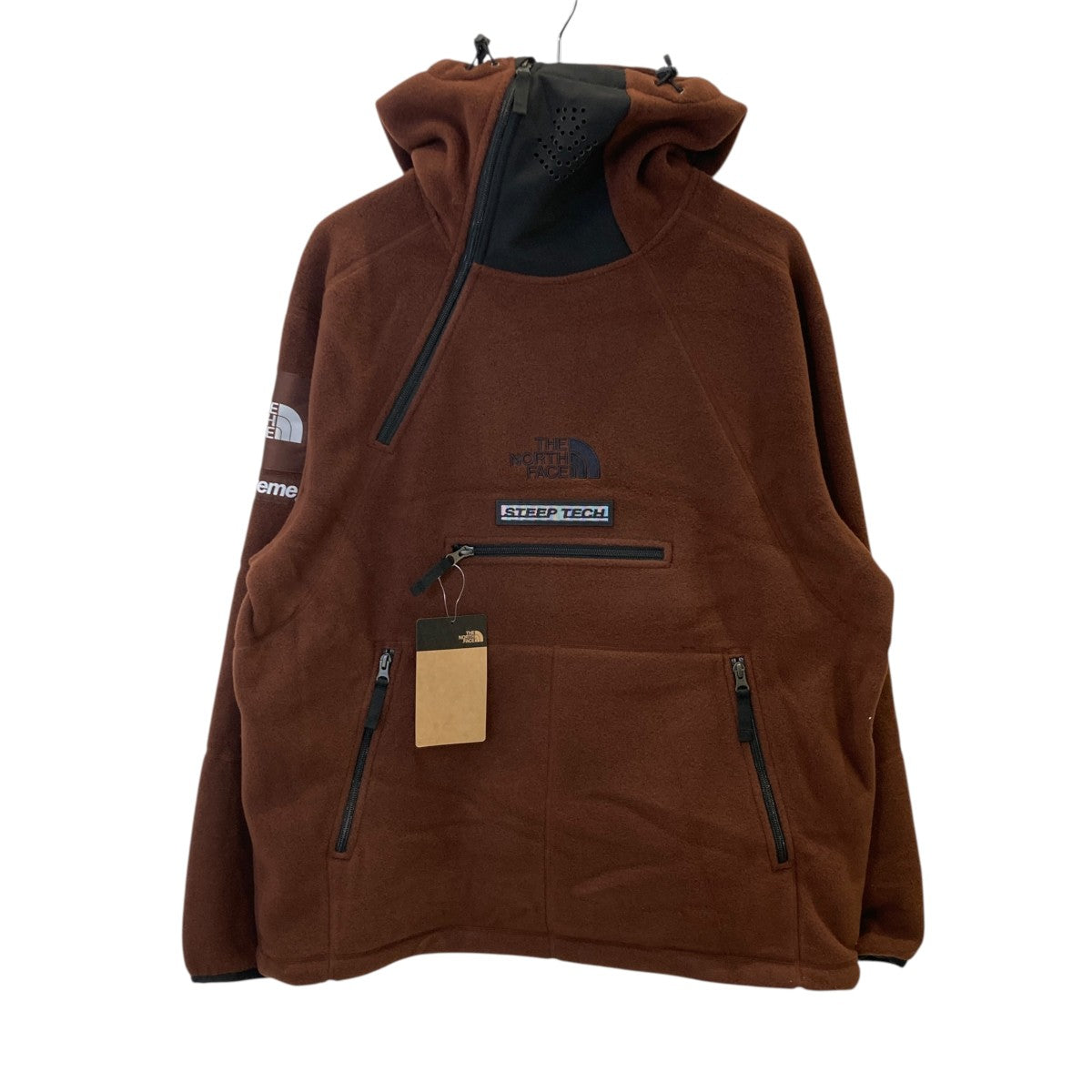 Supreme×THE NORTH FACE 22AWSteep Tech Fleece PulloverフリースジャケットNA52208I 古着・中古-1枚目のアイテム画像