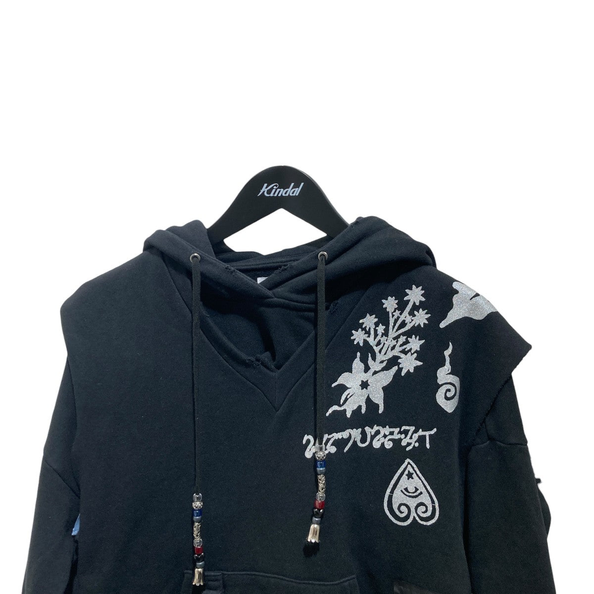 bind rune layered hoodieスウェットパーカーrrm22AW-HD01