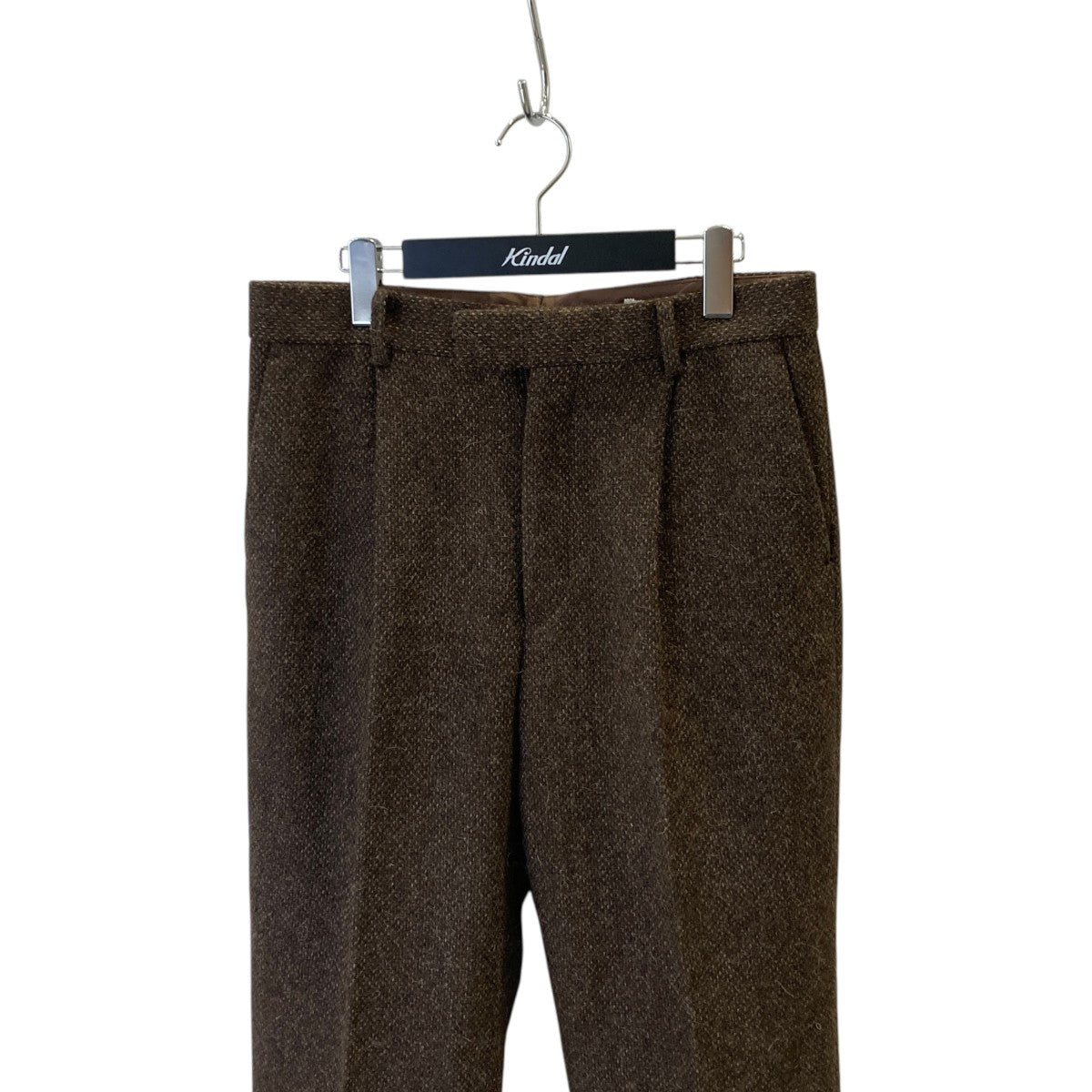 LAMA SHETLAND WOOL TWEED SLACKSタックパンツA24AP04LS