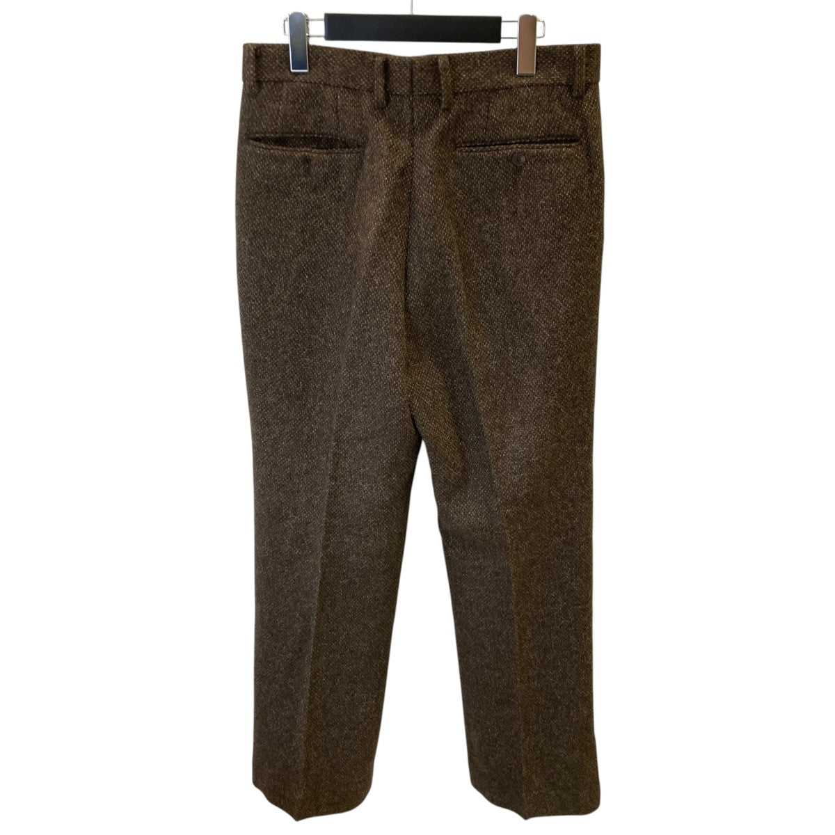 LAMA SHETLAND WOOL TWEED SLACKSタックパンツA24AP04LS