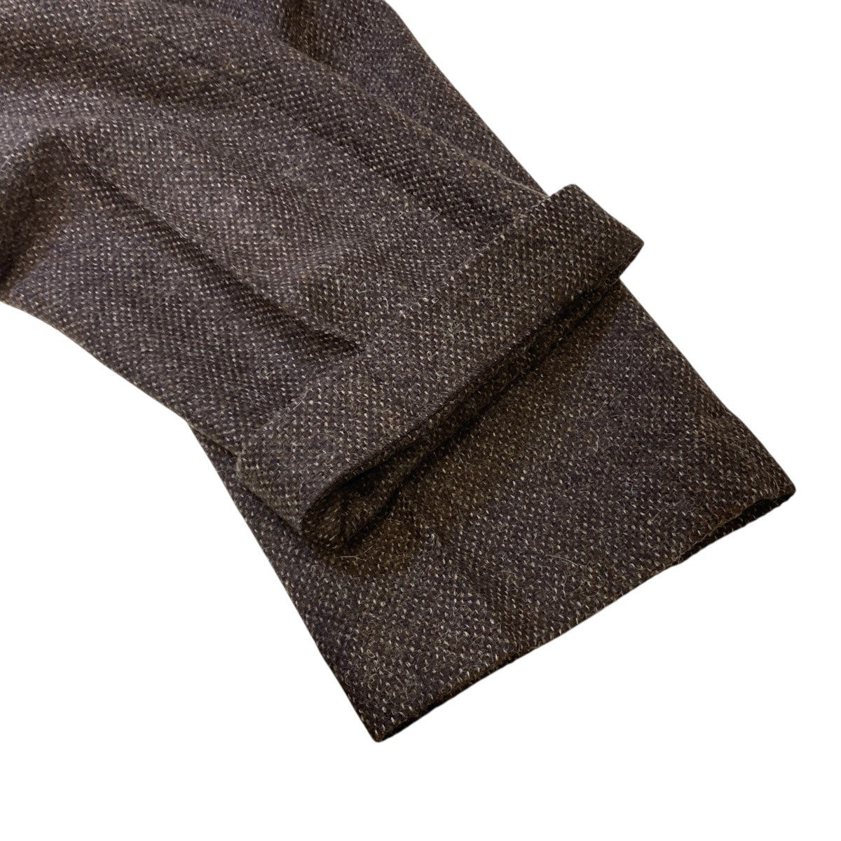 LAMA SHETLAND WOOL TWEED SLACKSタックパンツA24AP04LS