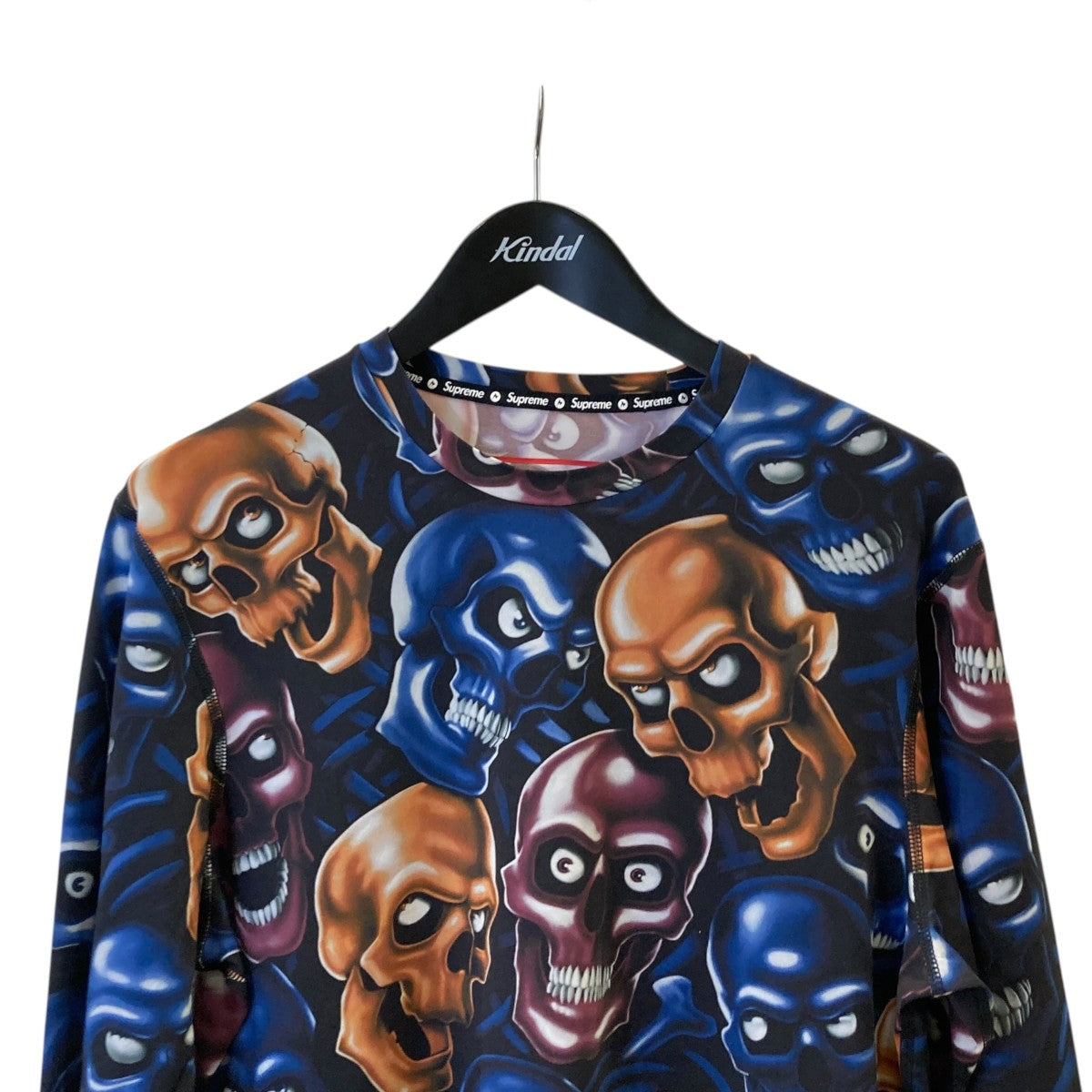25AWBase Layer L S Top Skull長袖Tシャツ
