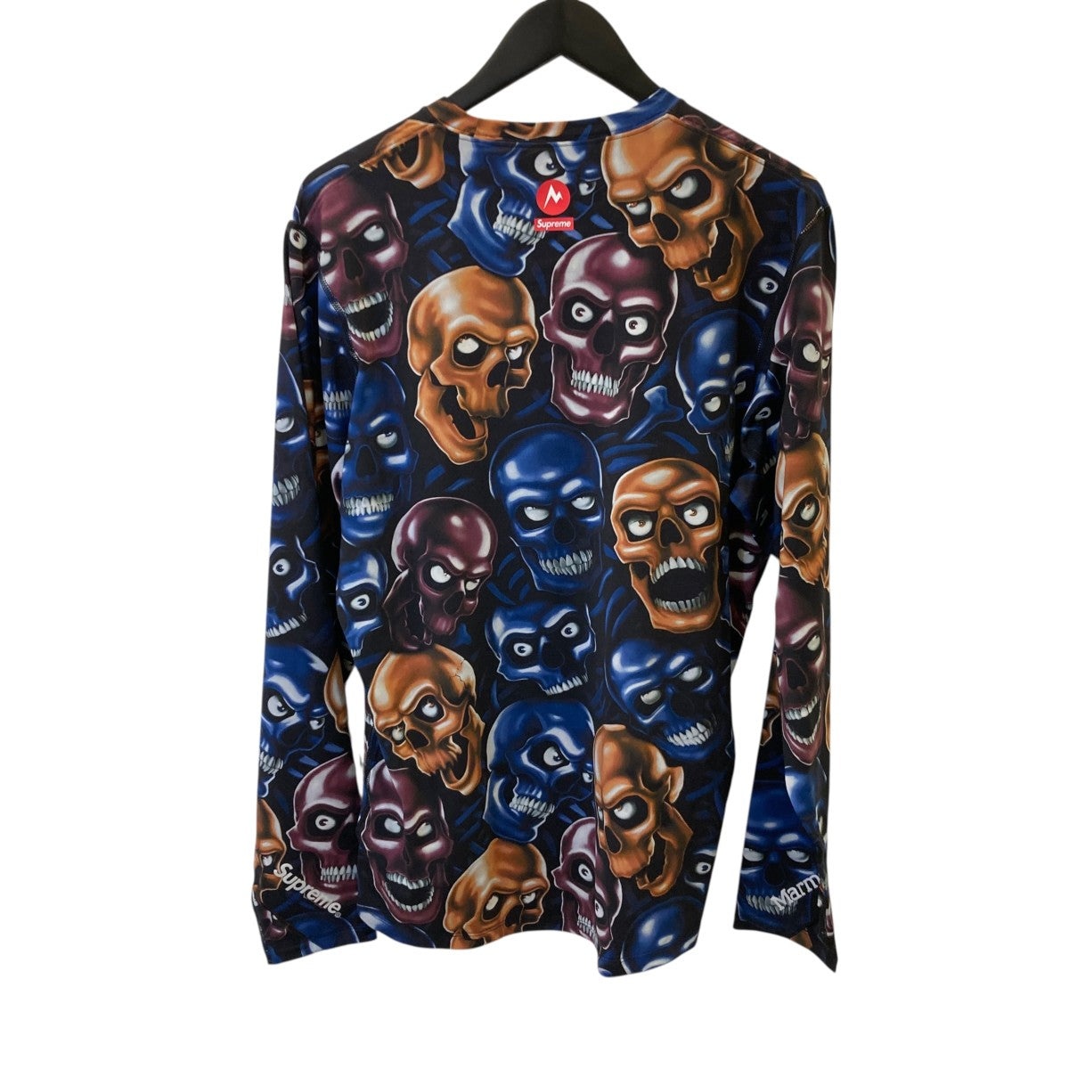 25AWBase Layer L S Top Skull長袖Tシャツ