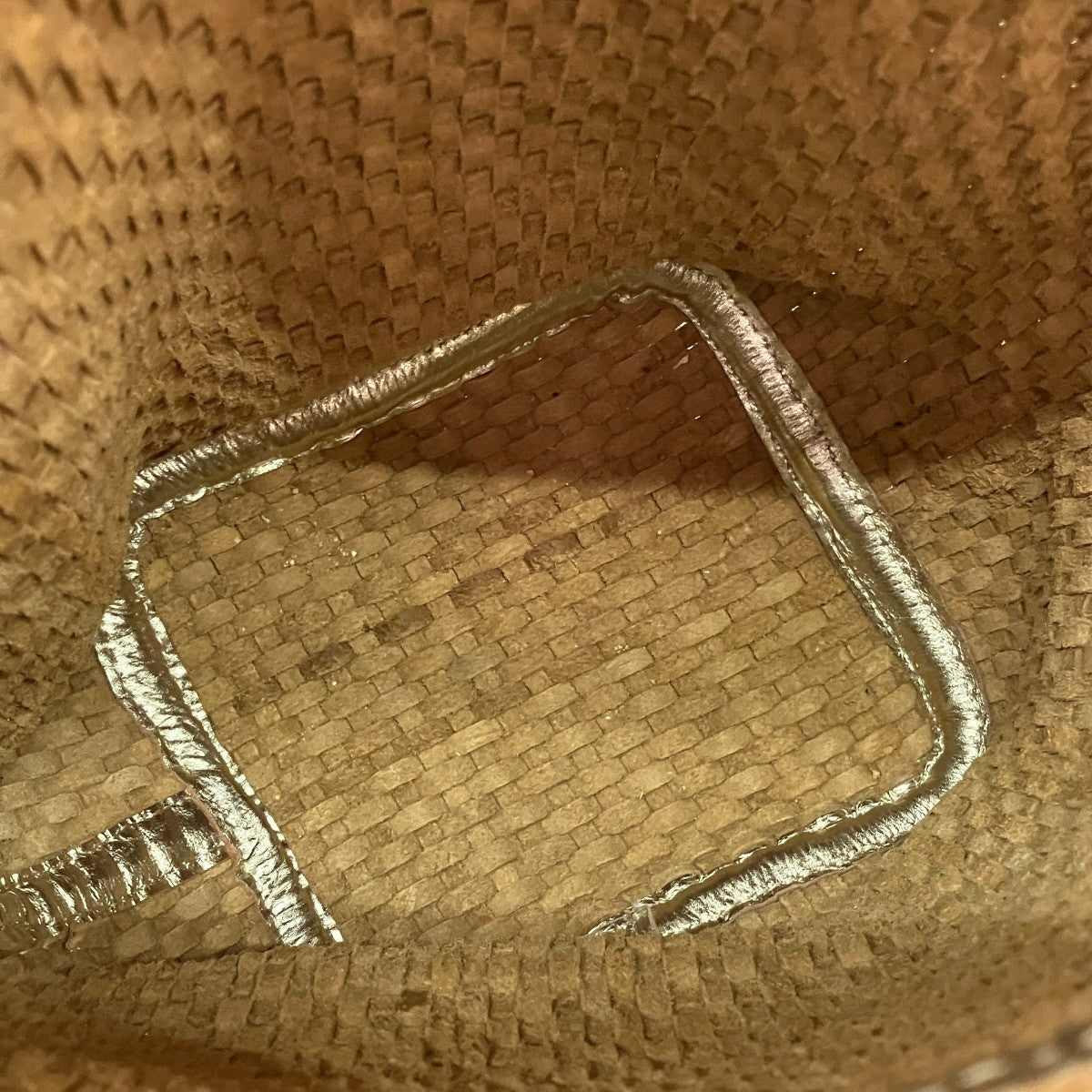 レザーメッシュバッグ